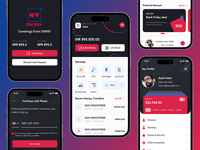 Payment App UI Design app design digital payment fintech app fintech app design nepal nepal payment app new payment ui payment app payment app ui ui ui design ux design