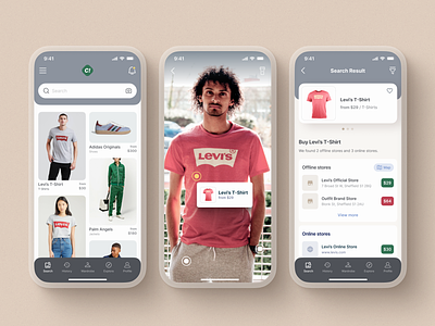 Clothes Search Mobile App design: iOS Android ux ui designer android android app design android app designer app app design app interface app interface designer app ui design app ui designer application application design apps ui design ios iphone mobile mobile app mobile app design mobile applications design mobile ui mobile ui designer