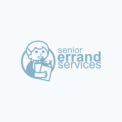 Logo Design for Senior Errand Services branding cartoon cartoon character commission design freelance work graphic design logo logo design logo design branding logo designer vector