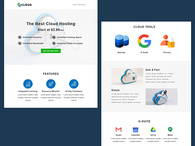 Cloud – Responsive Email Template branding graphic design logo responsive email template