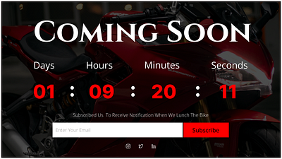 Countdown Timer countdown timer page counting time landing page time count page ui ui challange yi ux