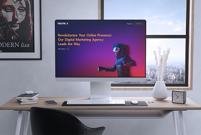 Landing Page – Digital X creative digital marketing figma graphic design ui user experience user interface ux web design website xd