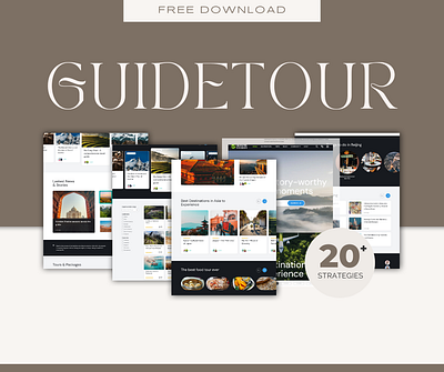 Travelling Guide Website figma mockup ui user experience user interface ux web design website design