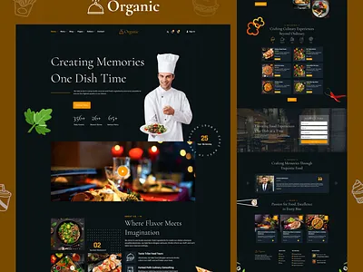 Creative Restaurant Website Design best food burger clean web fastfood website food food cooking food delivery service food landing page food menu healthy landing page pasta website design pizza popular design restaurant restaurant website trendy uiux webdesign website design