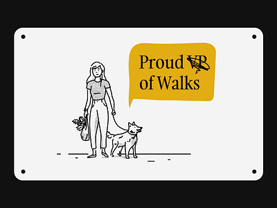 Dog Walking character dog dog walking flat girl illustration people vector
