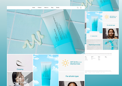 Skincare brand "Avoskin" website design concept beauty brand branding design illustration landing logo page product prototype skincare ui ux website