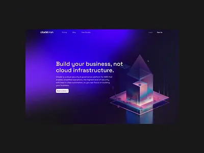 Website Design_Citadel ai landing page midjourney ui ux visual design web webdesign webflow