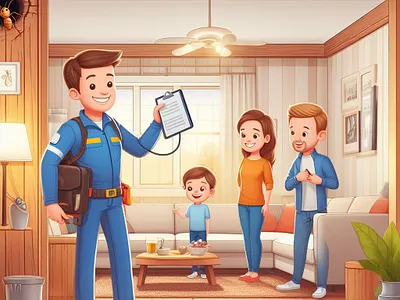 Termite Control Poster 9 graphic design illustration pest control graphics pest control graphics work