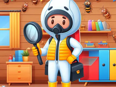 Termite Control Poster 7 graphic design illustration pest control graphics pest control graphics work