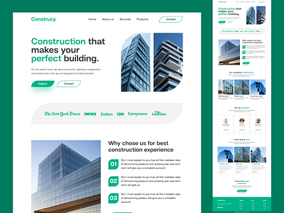 Construction website landing page UI design construction web construction web ui construction web ui ux construction website design new web ui ui ux construction web ui constructiton website construction website for construction website ui construction website ui design website ui ux design