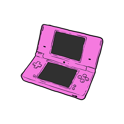 Nintendo DSi - 2008 art console drawing game gaming illustration konsol nintendo nintendo ds nintendo dsi retro retro gaming