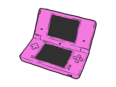 Nintendo DSi - 2008 art console drawing game gaming illustration konsol nintendo nintendo ds nintendo dsi retro retro gaming