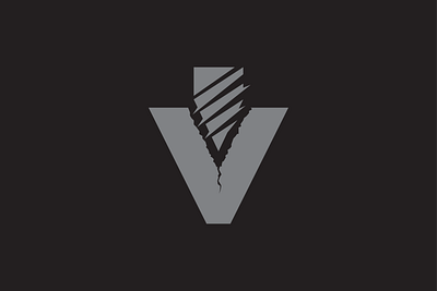 Letter V Drill contruction drill letter v logo design maintenance v