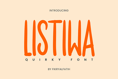 Listiwa - Quirky Font serif font