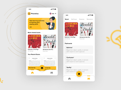 Phonetica android app design app design app ui design blog app design book app design book app ui design book reading app design ios app design mobile app ui design mobile application design phonetica reading app desing translation app translator app ui ui ux design