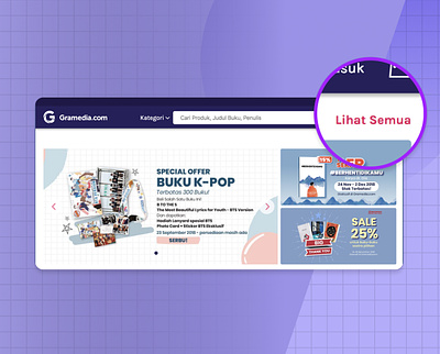 A/B Testing Section Banner “Lihat Semua” ab testing usability test user experience