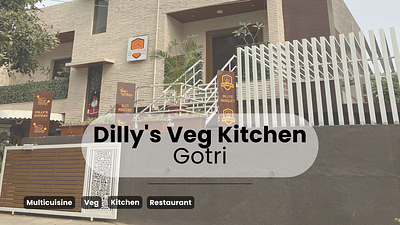 Restaurant SMM Portfolio (Dilly's Veg Kitchen) animation branding graphic design