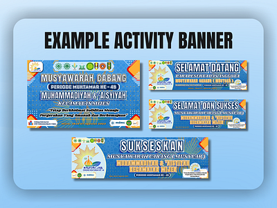 Example Activity Banner graphic design