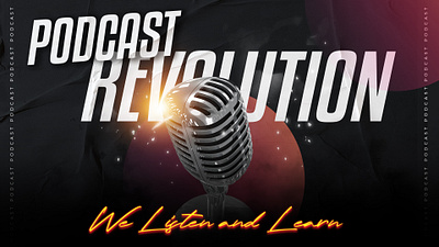 Podcast Revolution 3d animation branding graphic design logo man to man motion graphics p2p podcast revolution thumbnail thumbnail design ui