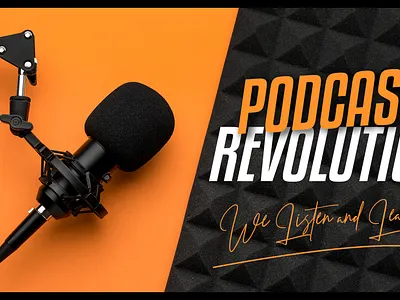 Podcast Revolution 3d animation branding graphic design logo motion graphics thumbnail design ui