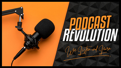 Podcast Revolution 3d animation branding graphic design logo motion graphics thumbnail design ui