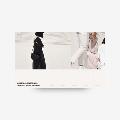 Fashion brand - Concept brand clothing fashion french hero section interface minimal ui web design webshop