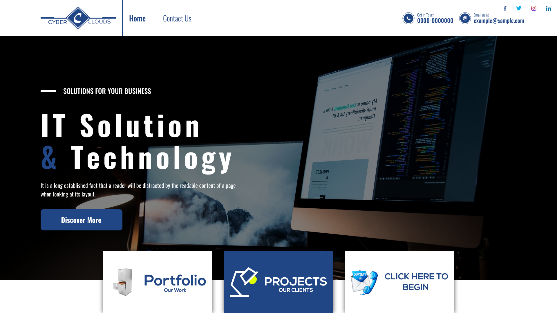 Cyber Clouds Project 3d animation branding design graphic design logo motion graphics social media ui ui design ux ux design website website design