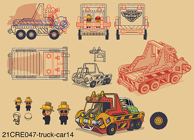 CRAZY MOTORS - Truck best design fun illustration metal cars toys truck