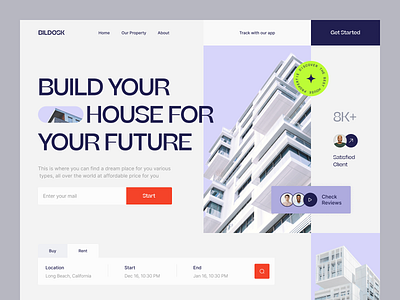 Real Estate Website Landing Page apartment architecture building home page house landing page landing page design property real estate real estate agency real estate website residence ui ux web web design web page website website design website ui