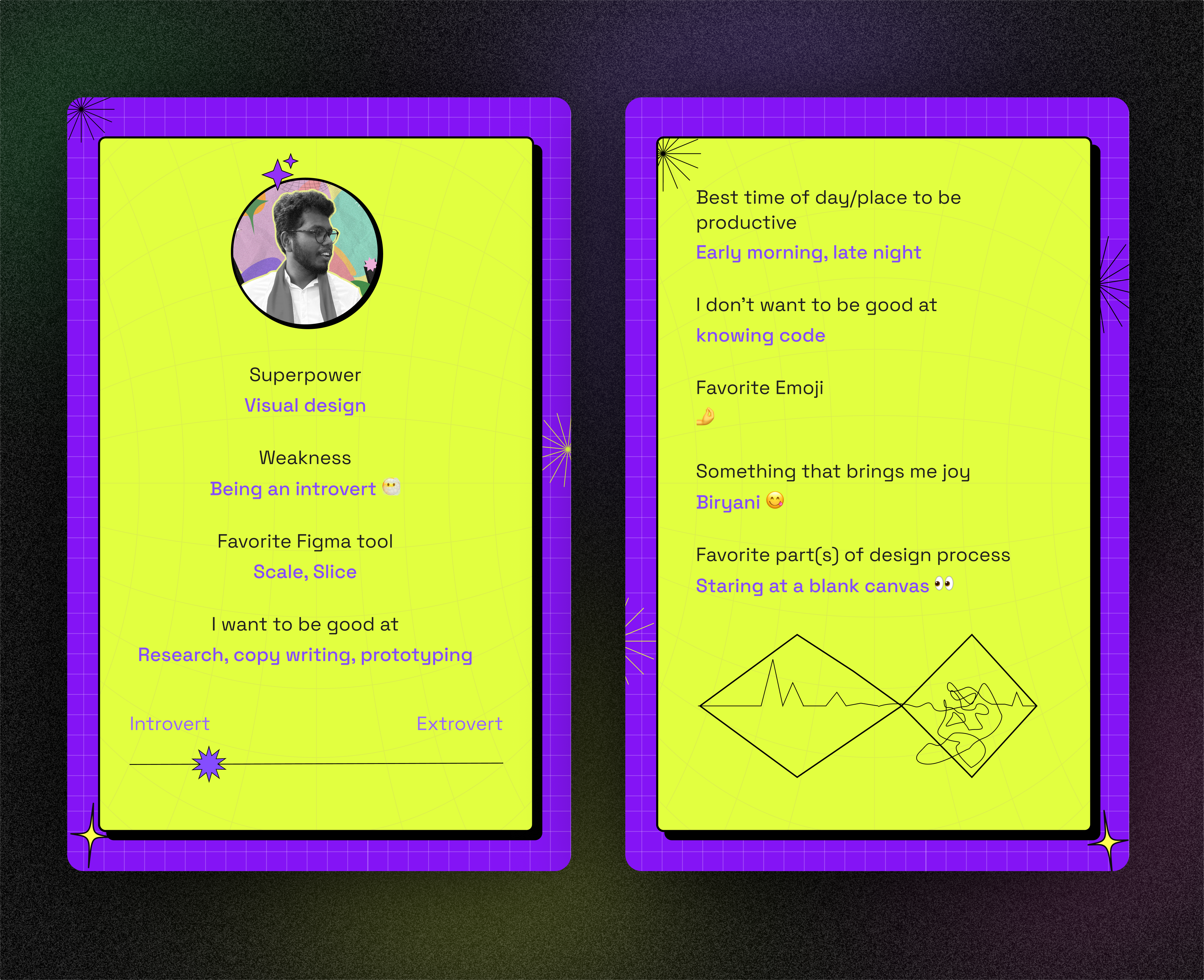 Pokemon card - Ft. Myself contrast experimentation neobrutalism ui visual design