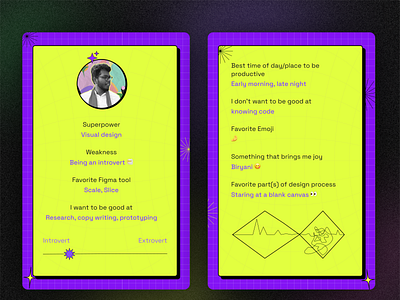 Pokemon card - Ft. Myself contrast experimentation neobrutalism ui visual design