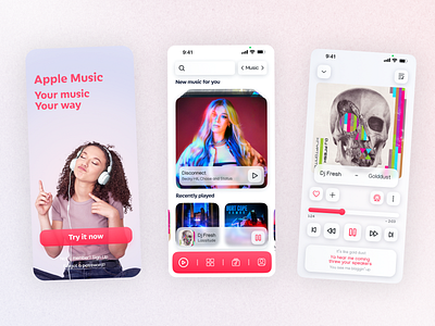 Apple Music Redesign design ui ux