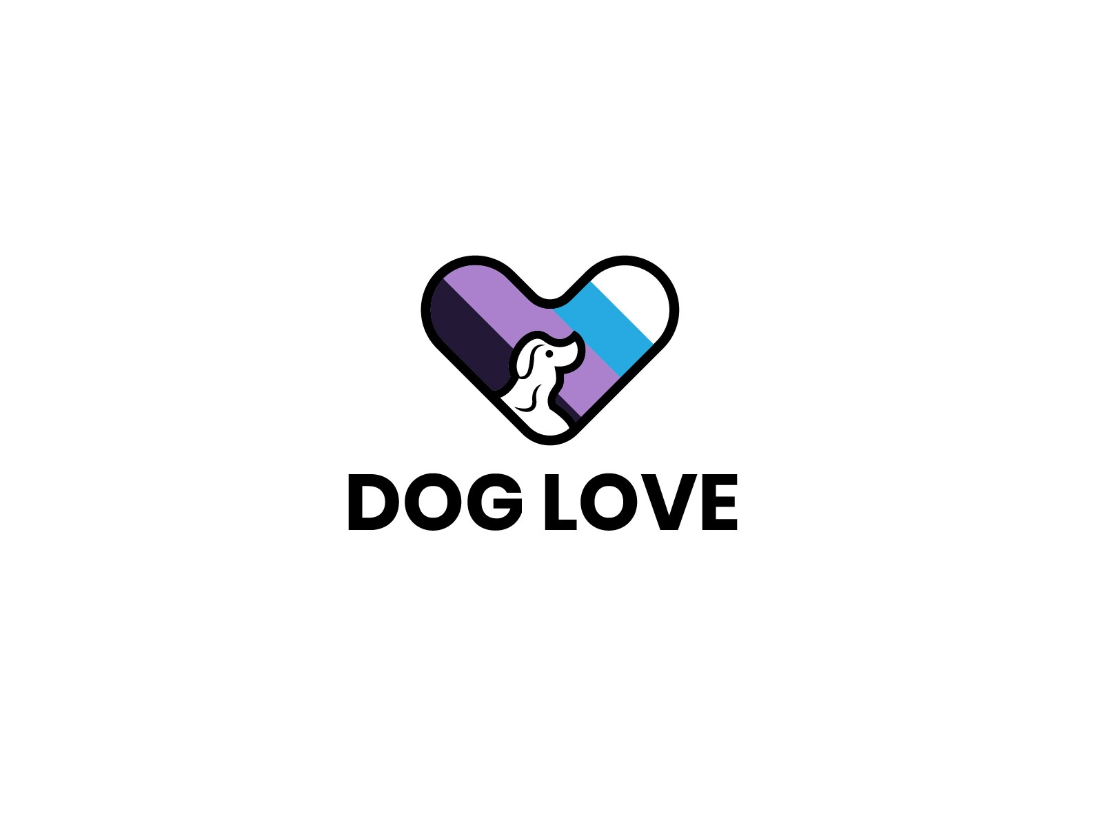 Dog Love Logo (unused) by Fariya Ahmed Mim on Dribbble