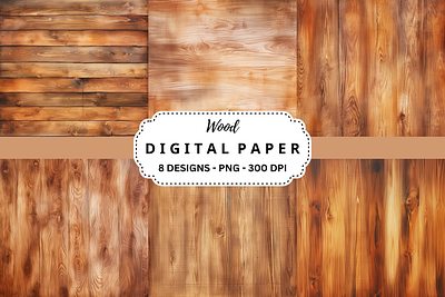 Wood Watercolor Background Digital Paper tumbler wrap