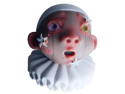 Garden 3d 3d art blender character cute design emoji illustration sculpting