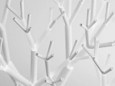 Abstract light background 3d 3d artist 3dillustration abstract ambient background branches branding c4d cgi clean design digital fractals glass minimalistic tree wallpaper web white