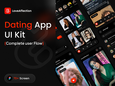 LoveAffection: Dating App UI Kit android bumble dating dating app dating app ui kit dating app uikit datingapp fluttertop gay lesbian lgbt lgbtq match matching minimal modern app pride swipe ui uikit