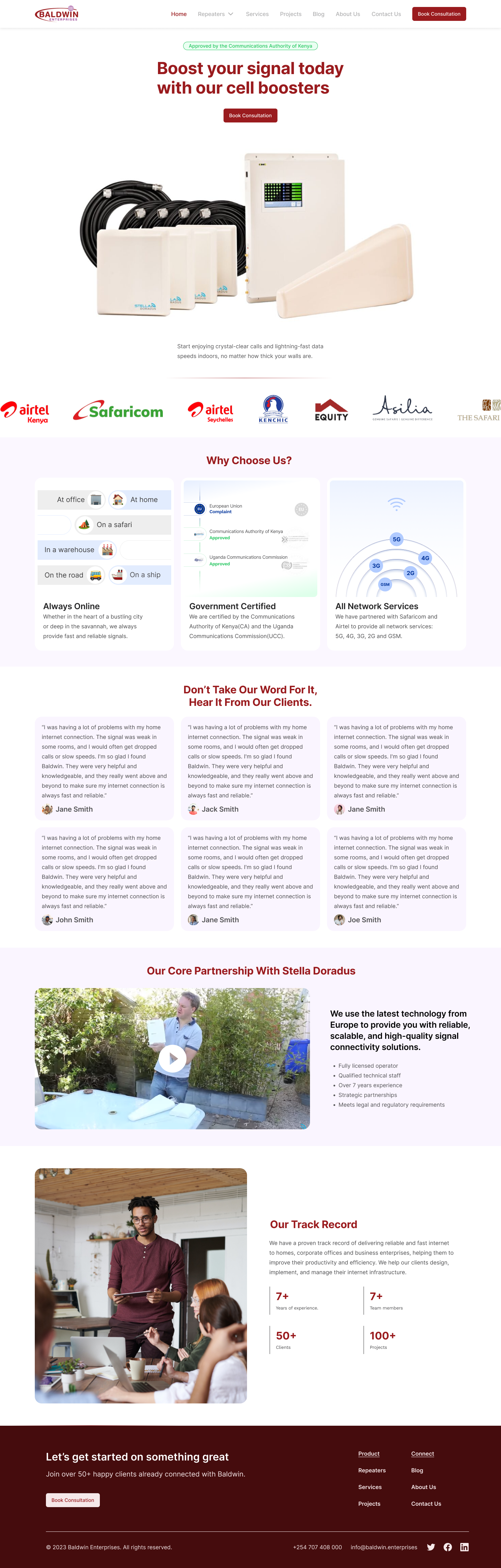 Baldwin Landing Page branding color design hero hero section landing page typography ui ux web
