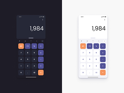 Calculator App - Daily UI #004 calculator daily ui dailyui design system math ui ui design user interface