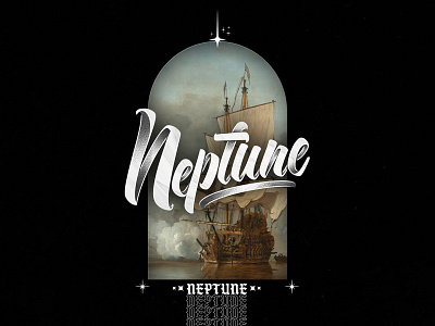 Neptune brush brushlettering design graphic design handlettering lettering type typography