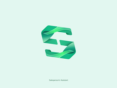 S Logo branding gradient color graphic design logo s