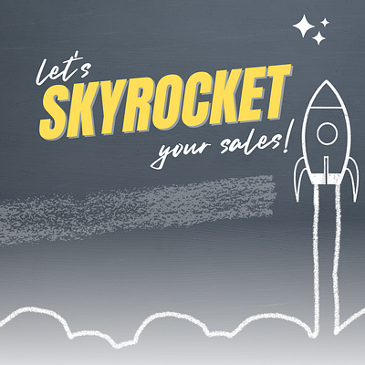 Skyrocket! graphic design