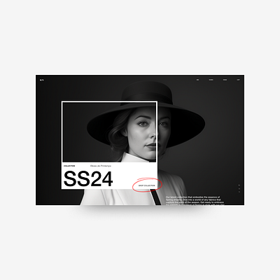 ROS - Concept brand branding clothing hero section interface minimal ui web design webshop