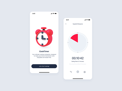 Countdown Timer cooking app concept adobexd application daily100 dailyui design figma mobileapp ui uiux