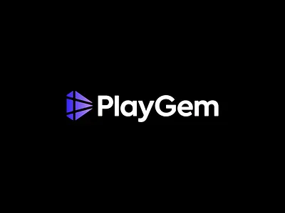 PlayGem Logo Design - Diamond, Gem, Play Icon, Video custom logo data analytics design diamond finance logo fintech logo gem geometric logo gradient logo icon logo logo design logodesign logotype modern logo play icon saas software symbol tech logo