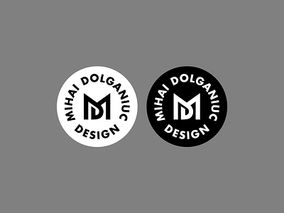 MD Logo Badges Update brand branding dark mode freelance graphic design identity illustration lettermark logo mark md monogram neon green personal print round rounded symbol type typography text custom web