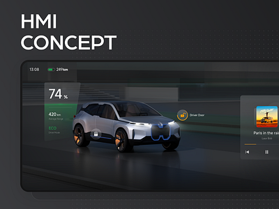 HMI Concept Design Vol.2 3d automotive automotive ui design car car multimedia interface hmi