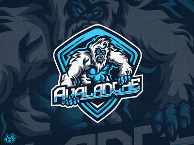 Avalanche art artwork design logo vector wild