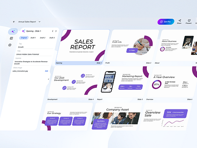 AI Powered Presentation App | Navaf Muhammed ai figma figmadesign galssmorphism grid layout inspiration powerpoint presentation presentationdesign productivity remixicons saas sidenav slides ui uiux webapp