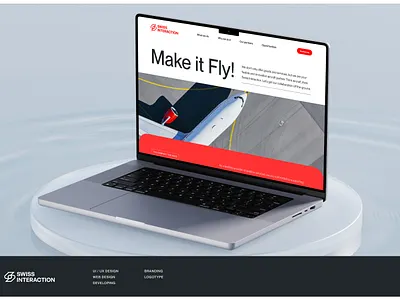 UX/UI design for an aviation service provider - UI award Behance aviation award behance company design minimalistic modern provider red service swiss tehnology ui uidesign uxui webdesign website